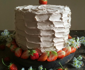 ¿Como se hace un layer cake?  Frambuesas y chocolate con leche