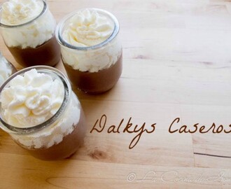 Dalkys caseros (copa de nata y chocolate)