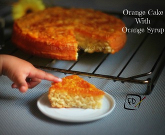 Moist Orange Cake with Orange Syrup