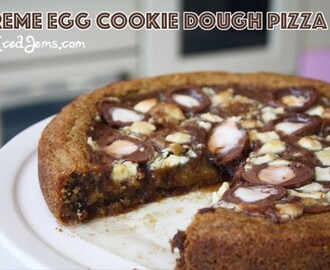 Creme Egg Cookie Dough Pizza