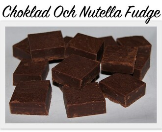Choklad Och Nutella Fudge