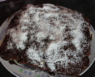 Gâteau chocolat et noix de coco.