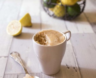 Mug cake au citron vegan – sans oeuf sans gluten