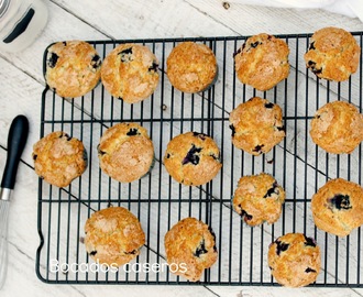 Magdalenas de arándanos (Blueberry muffins)