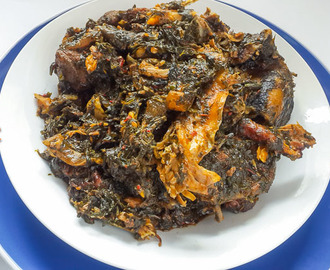 AFANG SOUP, Nigerian vegetable soup