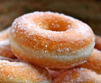 Perfect Yeast Doughnuts...Sugar, and Filled (with Jam, Nutella or Cream)