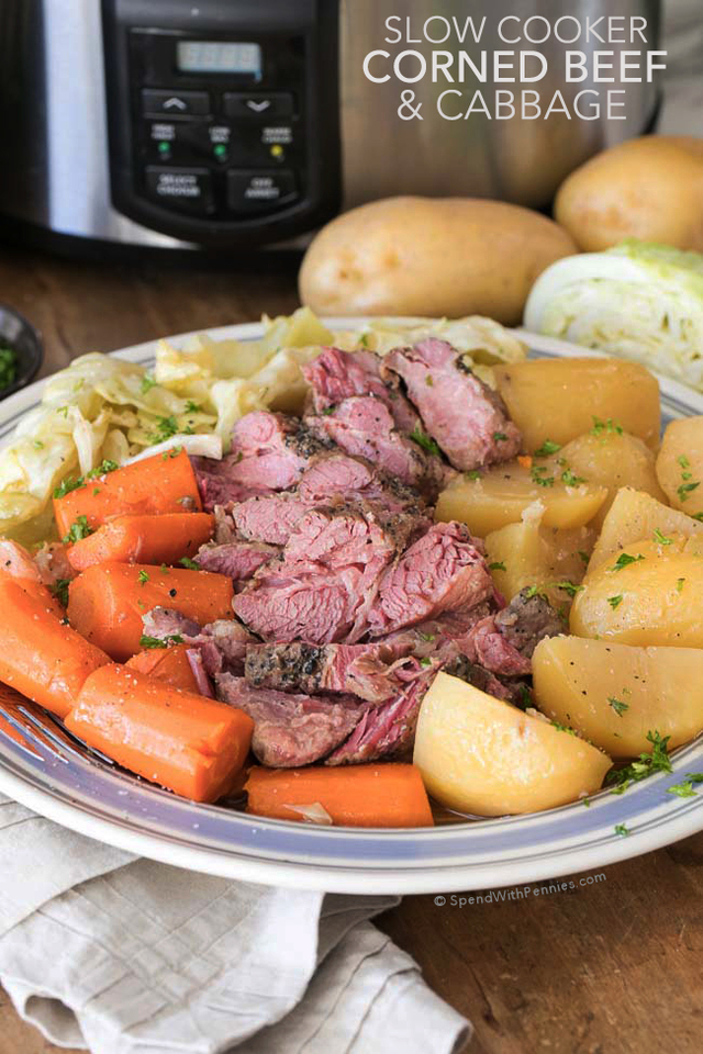 Corned Beef and Cabbage Slow Cooker Recipe