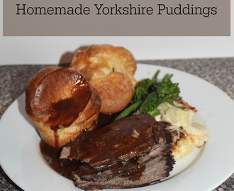 Welsh Beef, Horseradish Potatoes and Homemade Yorkshire Puddings