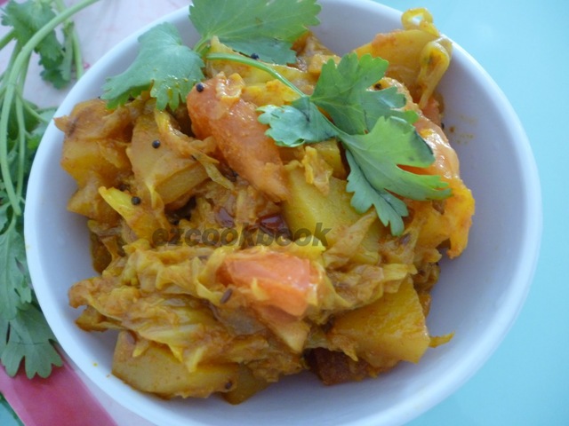 Cabbage Potato Curry