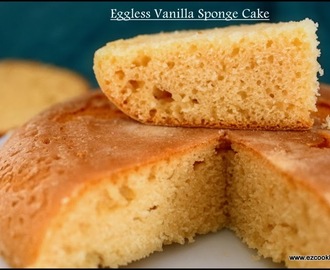 Eggless Basic Vanilla Sponge Cake