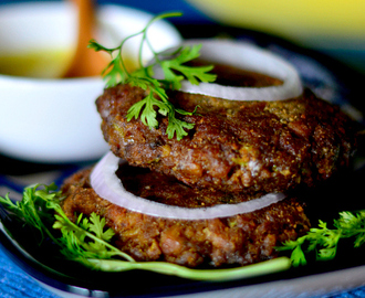 Mutton keema cutlet / patties (without potatoes)- Monsoon special