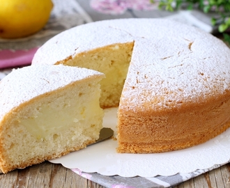 Torta ripiena di crema al limone – senza lattosio e burro