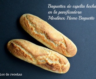 Baguettes en panificadora Moulinex Home Baguette