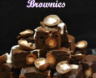 Creme Egg Brownies #Bakeoftheweek