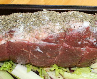 Roast Beef With Celery And Garlic