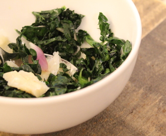 Farm to Table…Kale Salad with Parmesan!