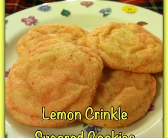 Lemon Crinkle Sugared Cookies