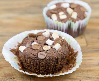 Gluten-Free Chocolate Marshmallow Peanut Butter Muffins