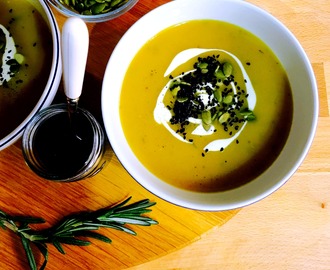 Butternut squash and rosemary soup