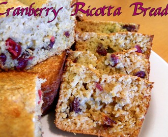 Cranberry Ricotta Bread
