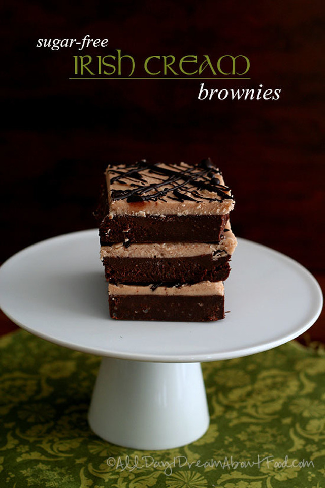 Irish Cream Brownies – Low Carb and Gluten-Free