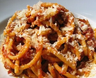 Gli Spaghetti  o Bucatini all’Amatriciana
