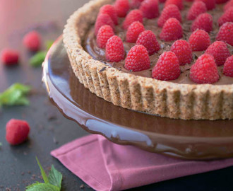 Paleo Chocolate Raspberry Tart & The Whole Life Nutrition Cookbook #Giveaway