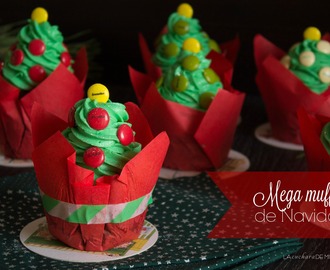 Mega-muffins árbol de navidad