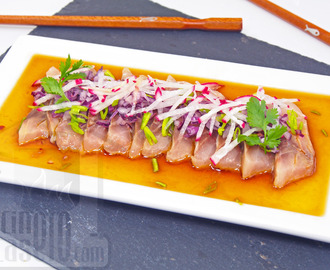 Sashimi de jurel en salsa ponzu · El cocinero casero - Pescados
