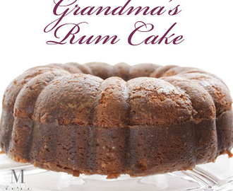 Grandma's rum cake (recipe).