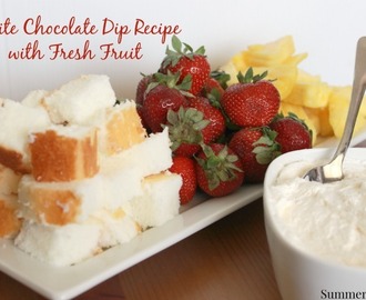 Summer Fruit with White Chocolate Dip and a #WorldMarket giveaway! #KickOffToSummerWeek2014 Day 4