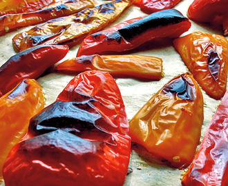 Paprika einlegen – als Antipasti Rezept, geröstet ohne Haut