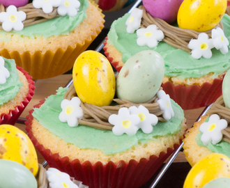 Easter Nest Cupcakes