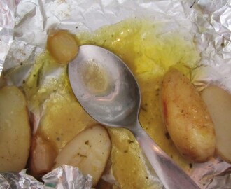 Grillad potatis med vitlök