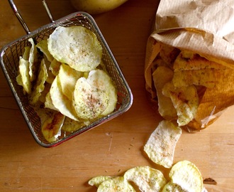 Chips de pommes de terre { cuisson au four ou au four micro-ondes }