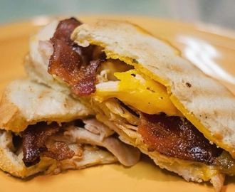 'Brown Sugar Bacon & Chicken' Grilled Cheese Panini