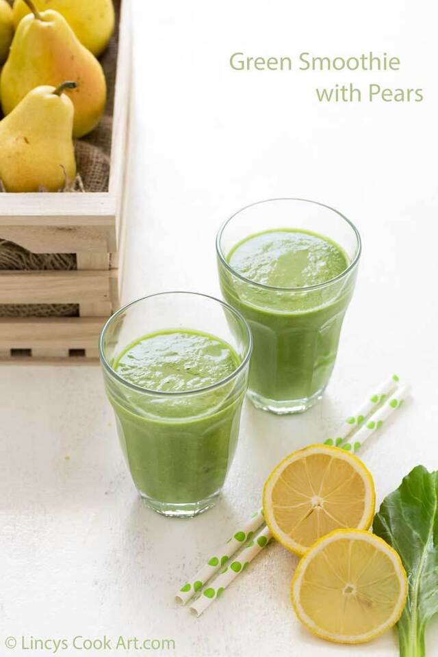 Green Smoothie with Pears