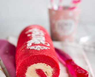 Pink Roll Cake