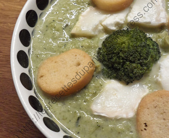Soupe aux Brocolis et Fromage de Chèvre /  Broccoli and Goat Cheese Soup