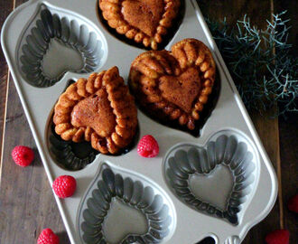 Mini corazones de chocolate blanco y frambuesas. Reto San Valentín.