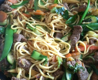 Beef Stir Fry with ribbon Vegtables