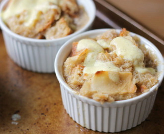 Bread Pudding with Vanilla Cream Sauce: