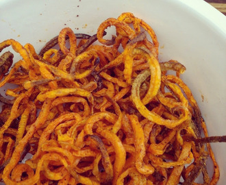 Easy ActiFry Spiralized Sweet Potato Fries