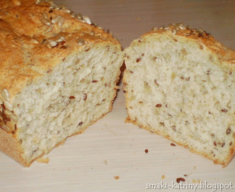 wspaniały i zdrowy chleb, bez wyrastania :-)