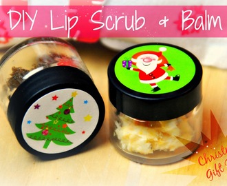 DIY Christmas Lip Scrub and Lip Balm
