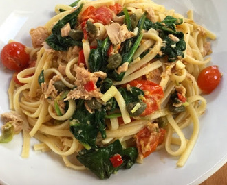 Mary Berry's  Tuna and Spinach Linguine