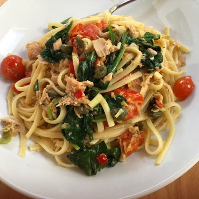 Mary Berry's  Tuna and Spinach Linguine