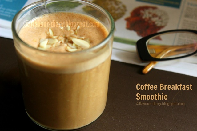 Coffee Breakfast Smoothie Recipe | Flavour Diary | Breakfast Recipe