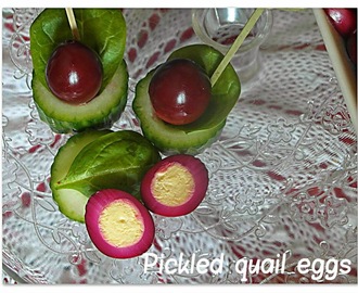 Marynowane jajka przepiórcze - Pickled quail eggs