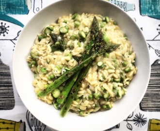 Orzo Risotto with Mint & British Asparagus